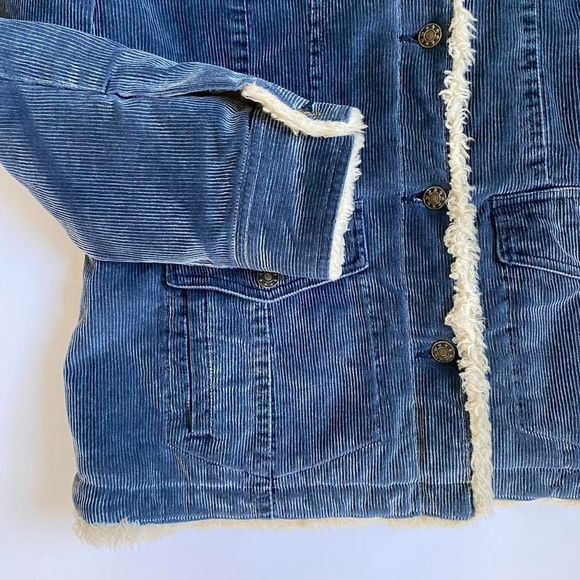 Y2K blue corduroy coat - Picture 4 of 7